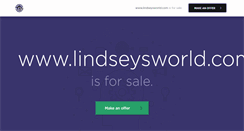 Desktop Screenshot of lindseysworld.com