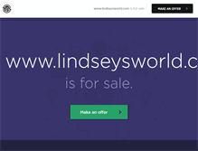 Tablet Screenshot of lindseysworld.com